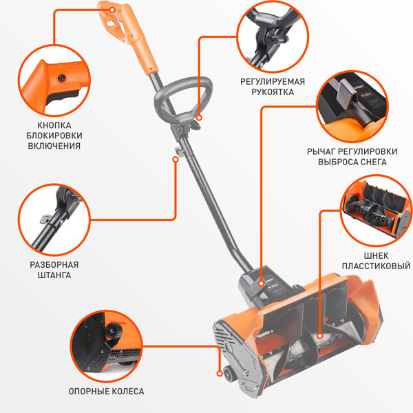 Изображение товара Снегоуборщик электрический PATRIOT PS 1600 E