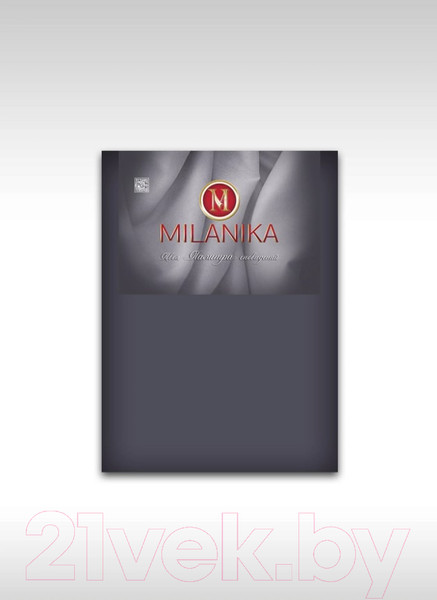 Изображение товара Простыня Milanika Грэй на резинке 180x200x20 (поплин г/к)