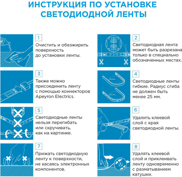 Изображение товара Светодиодная лента Apeyron Electrics СТ SMD3528 / 00-32