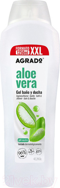 Изображение товара Гель для душа Agrado Bath & Shower Gel Aloe Vera (1.25л)