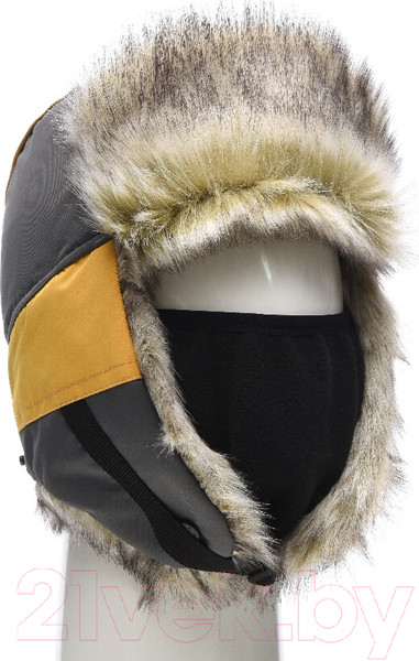 Изображение товара Шапка для охоты и рыбалки Huntsman Elbrus Hit Membrane (р-р 58-60, серый/банан)