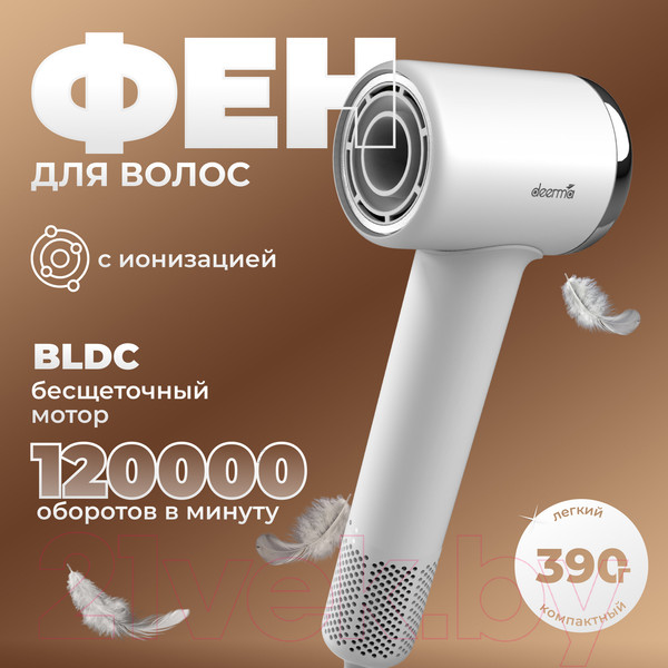 Изображение товара Фен Deerma DEM-CF50W (белый)