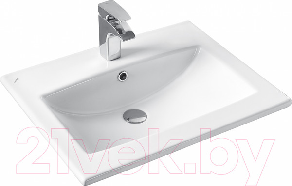 Изображение товара Тумба с умывальником Акватон Форест 60 / 1A2782K0FR9C0 (дуб рошелье/сумеречный голубой)