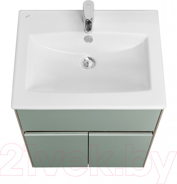 Изображение товара Тумба с умывальником Акватон Форест 60 / 1A2782K0FR9C0 (дуб рошелье/сумеречный голубой)