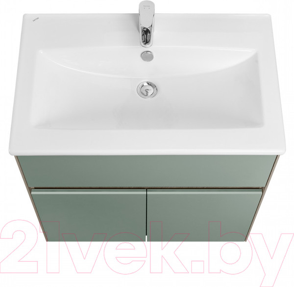 Изображение товара Тумба с умывальником Акватон Форест 75 / 1A2783K0FR9C0 (дуб рошелье/сумеречный голубой)