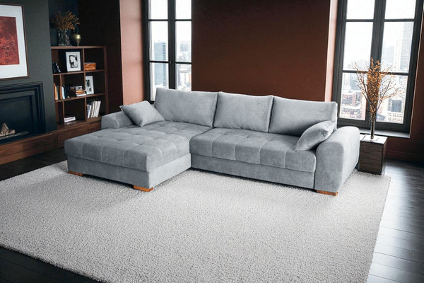 Изображение товара Диван угловой Домовой Evento 4УСПЗм (Santos Light Grey)