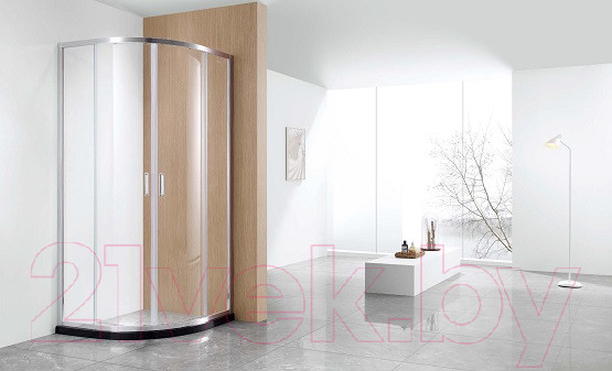 Изображение товара Душевой уголок Aquatek 90x90 / AQ ARI RO 09020CH (хром/прозрачное стекло)