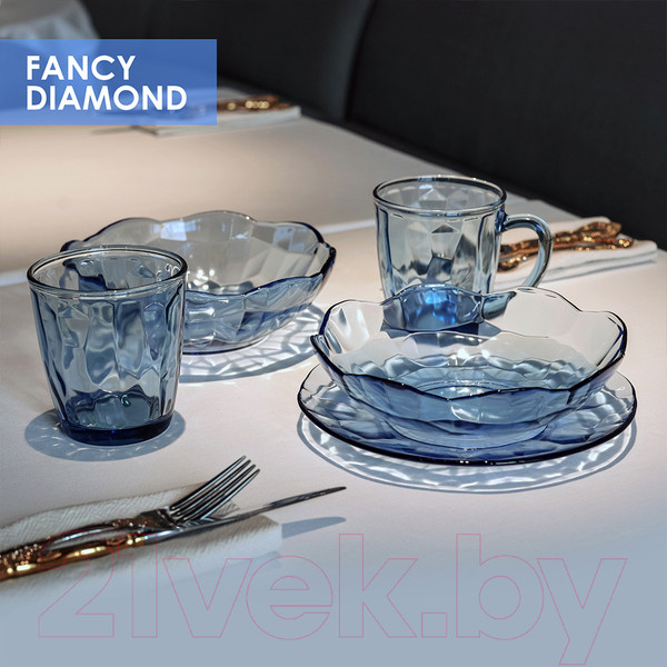Изображение товара Тарелка столовая глубокая No Brand Fancy Diamond 50282-06