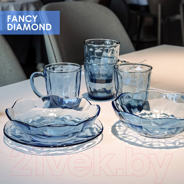 Изображение товара Тарелка столовая глубокая No Brand Fancy Diamond 50282-06