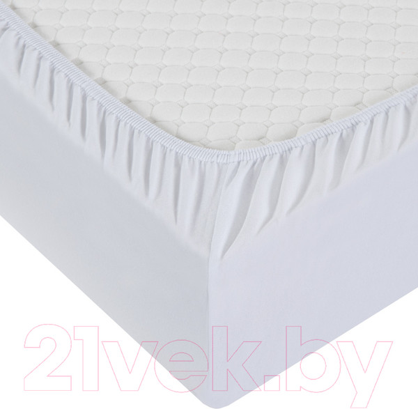 Изображение товара Простыня Milanika Белая 160x200x20 (трикотаж)