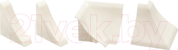 Изображение товара Комплект аксессуаров к плинтусу для столешницы El-mech-plast ПВХ LP (ваниль)