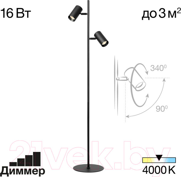 Изображение товара Торшер Citilux Twin CL809011N