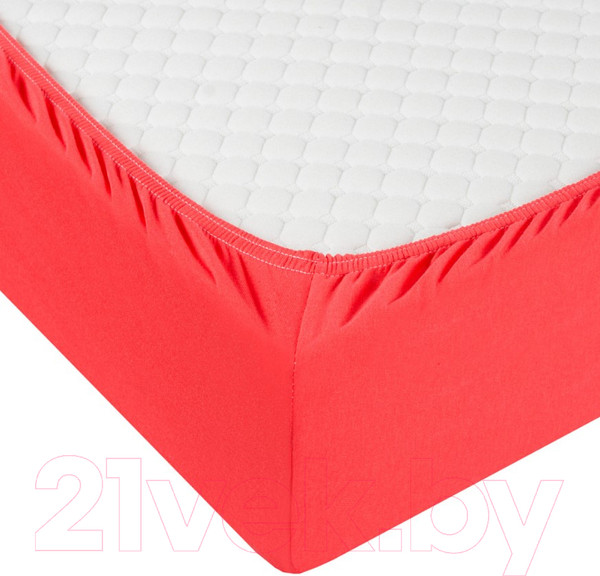 Изображение товара Простыня Milanika Коралловая 180x200x20 (трикотаж)