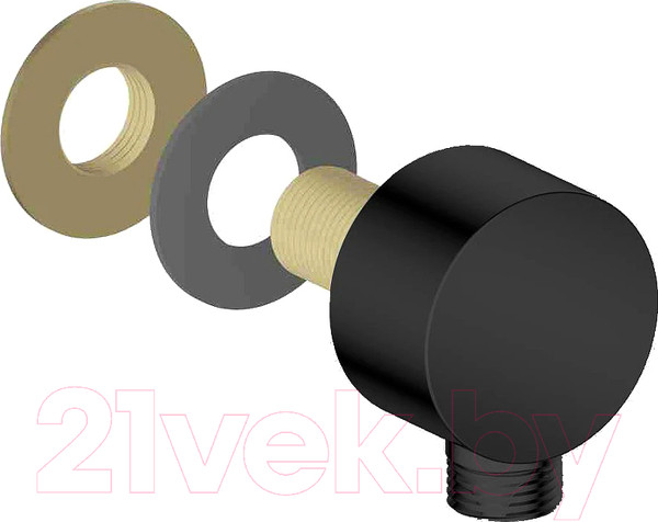 Изображение товара Подключение для душевого шланга Aquatek AQ2454MB (черный матовый)