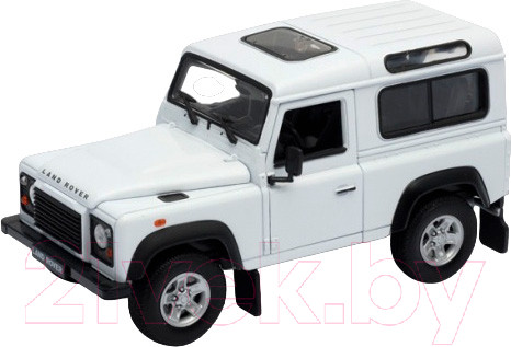 Изображение товара Масштабная модель автомобиля Welly Land Rover Defender I / 22498W (белый)