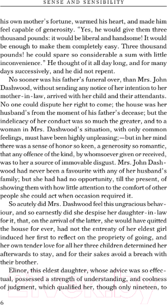 Изображение товара Книга АСТ Sense And Sensibility / 9785171588342 (Остен Дж.)