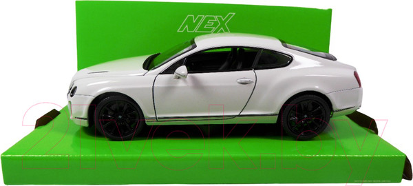 Изображение товара Масштабная модель автомобиля Welly Bentley Continental Supersports / 24018W (белый)