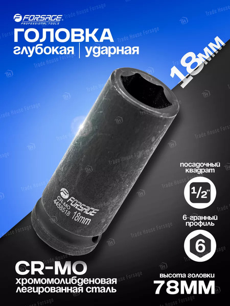 Изображение товара Головка слесарная Forsage F-4458518(6804)