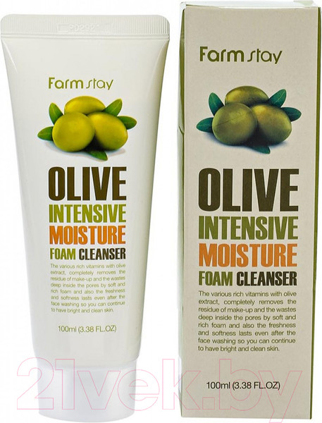 Изображение товара Пенка для умывания FarmStay С экстрактом оливы увлажняющая (100мл)