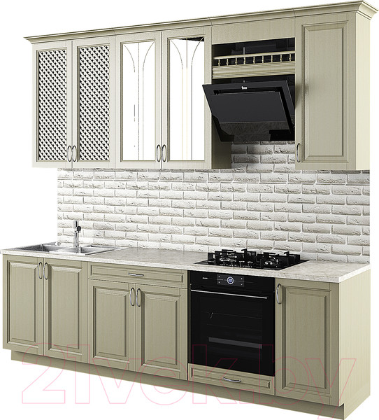 Изображение товара Кухонный гарнитур Молодечномебель Злата 2600 (эмаль)