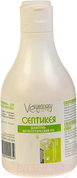 Изображение товара Шампунь для животных Veterinary Care Септикея (240мл)