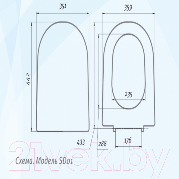 Изображение товара Сиденье для унитаза АВН SD 01u