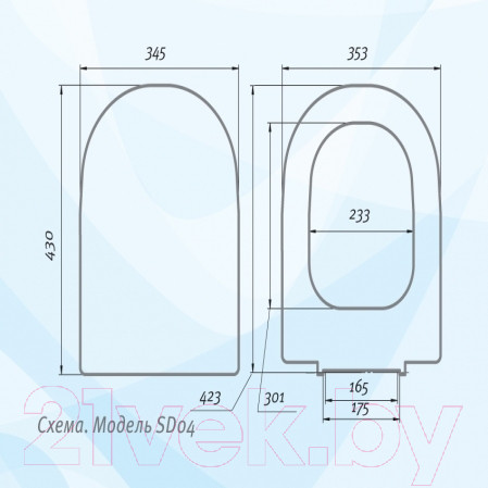 Изображение товара Сиденье для унитаза АВН SD 04u
