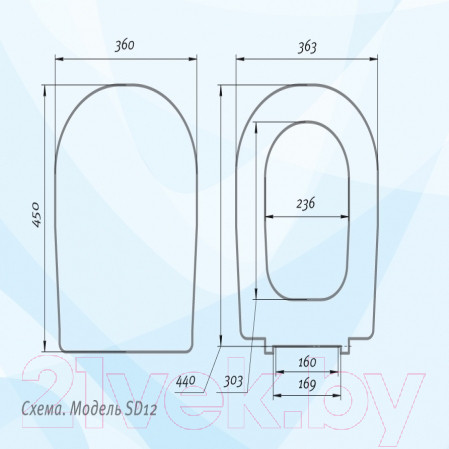 Изображение товара Сиденье для унитаза АВН SD 12u