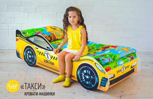 Изображение товара Стилизованная кровать детская Бельмарко Такси / 521