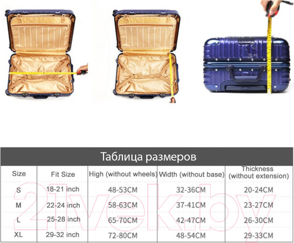 Изображение товара Чехол для чемодана DoubleW TBD0602961201F (S, фиолетово-красный)