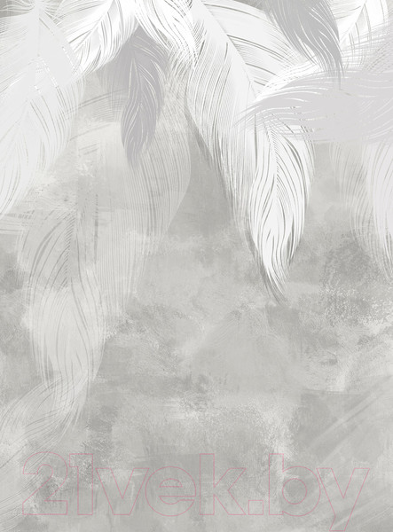 Изображение товара Фотообои листовые Vimala Перья на бетоне 3 (270x200)