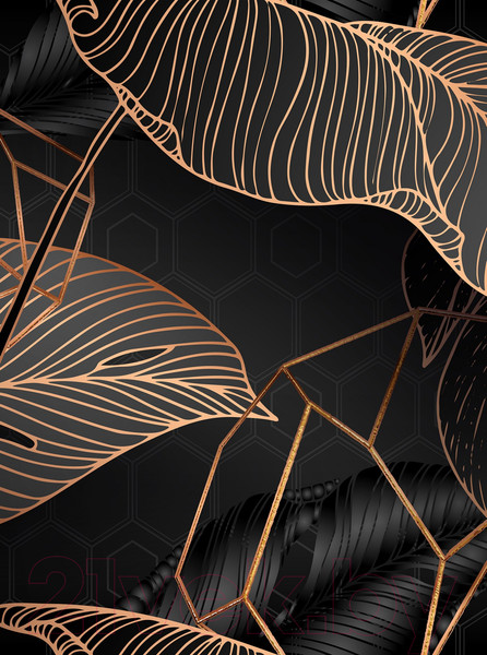 Изображение товара Фотообои листовые Vimala Векторные листья 16 (270x200)