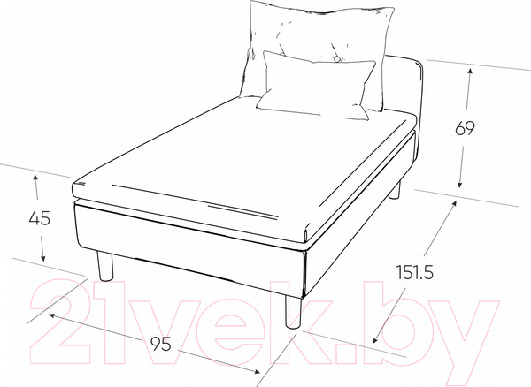 Изображение товара Оттоманка Mio Tesoro Линту (Prince Ash)