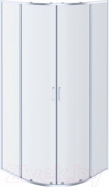 Изображение товара Душевой уголок Aquatek 100x100 / AQ ARI RO 10020CH (хром/прозрачное стекло)