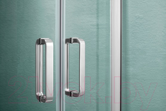 Изображение товара Душевой уголок Aquatek 100x100 / AQ ARI RO 10020CH (хром/прозрачное стекло)