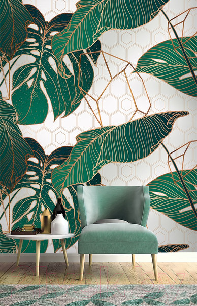 Изображение товара Фотообои листовые Vimala Векторные листья 23 (270x200)