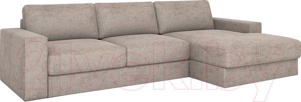 Изображение товара Диван угловой Rivalli Дискавери + оттоманка правая (Sher Beige)