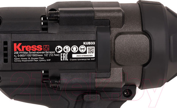 Изображение товара Аккумуляторный гайковерт Kress KUB33.91