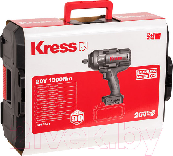 Изображение товара Аккумуляторный гайковерт Kress KUB33.91