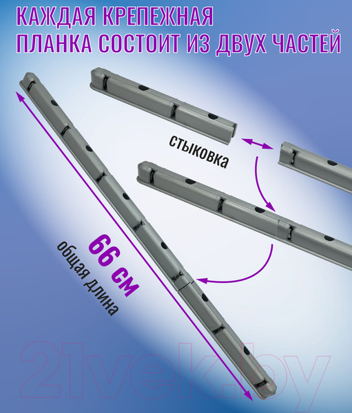 Изображение товара Сушилка для белья Comfort Alumin Group Потолочная 7 прутьев Silver Style 110см (алюминий/серебристый)