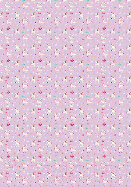 Изображение товара Бумага для оформления подарков Meshu Единорожки / MS_53462