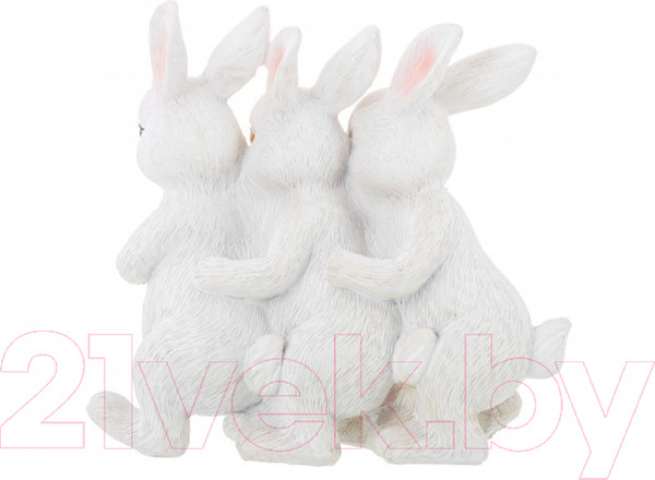 Изображение товара Статуэтка Elan Gallery Кролики с цветами / 210135