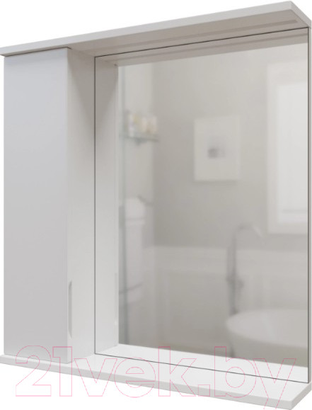 Изображение товара Шкаф с зеркалом для ванной Mixline Лайн 60 553010 (левый, с подсветкой)