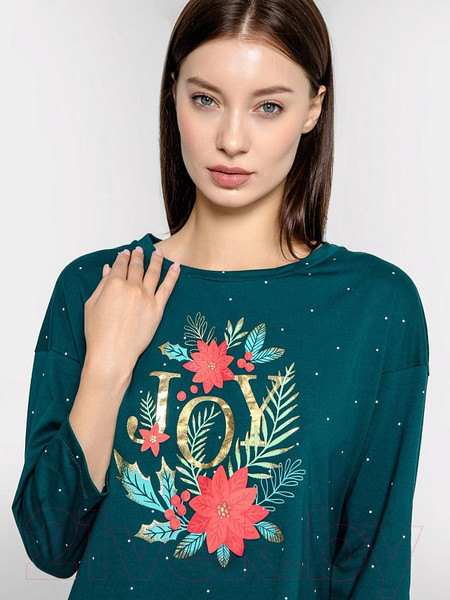 Изображение товара Пижама Mark Formelle 592317 (р.164/170-100-106, горошек на хвое/клетка на красном)