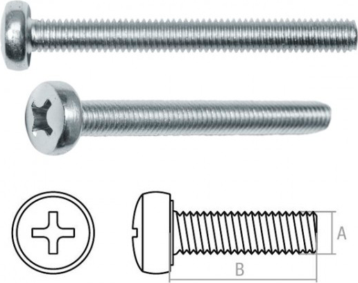 Изображение товара Винт Starfix SMC3-51197-1000 (М3x35мм полусферическая  головка, цинк)