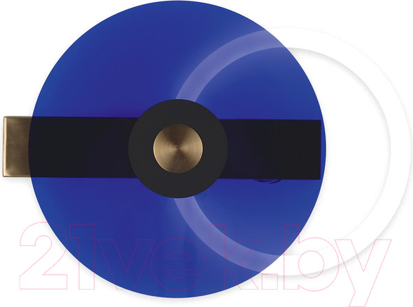 Изображение товара Бра Kinklight Роули 08413.20(05) (бронза/плафон синий)