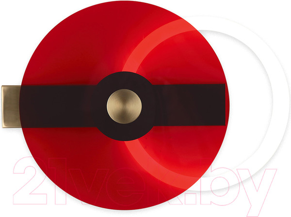 Изображение товара Бра Kinklight Роули 08413.20(06) (бронза/плафон красный)