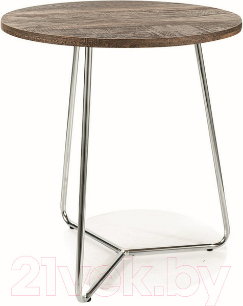 Изображение товара Журнальный столик Signal Alta B (орех/хром 45)