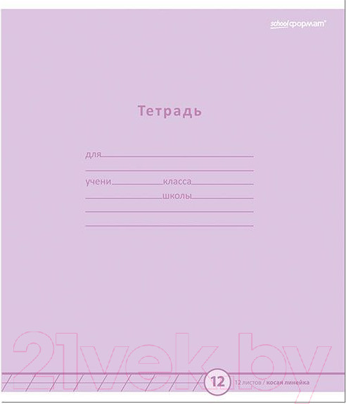 Изображение товара Набор тетрадей Schoolformat Стильные цвета / ТШКЛ12-СЦ-НМП (20шт)