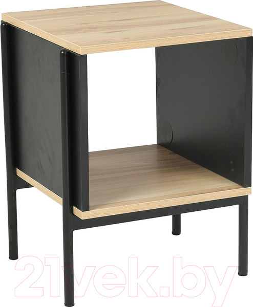 Изображение товара Журнальный столик Signal Karina B 40x40 (дуб/черный матовый)